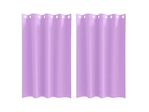 Lot de 2 rideaux occultants, rideaux black-out avec anneaux pourpre 175 x 140 cm cf44733