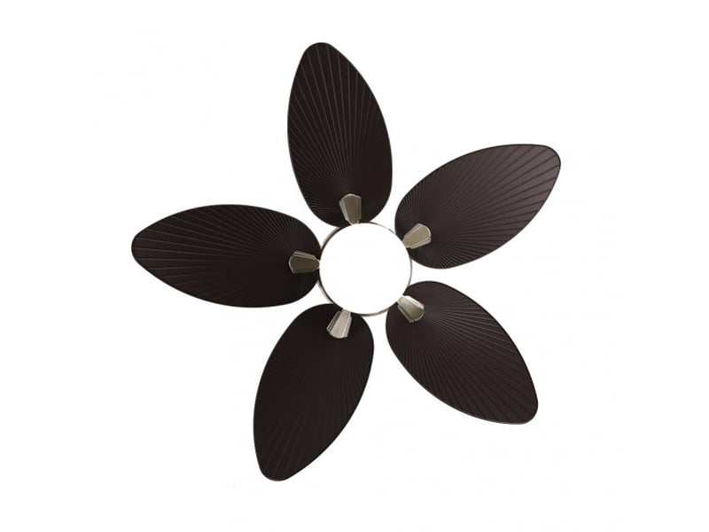  Ventilateur de plafond fabrilamp borasco dc nickelmarron 5 pales 132 cm 6 vitesses led 24 w télécommande 173191534 - Conforama D