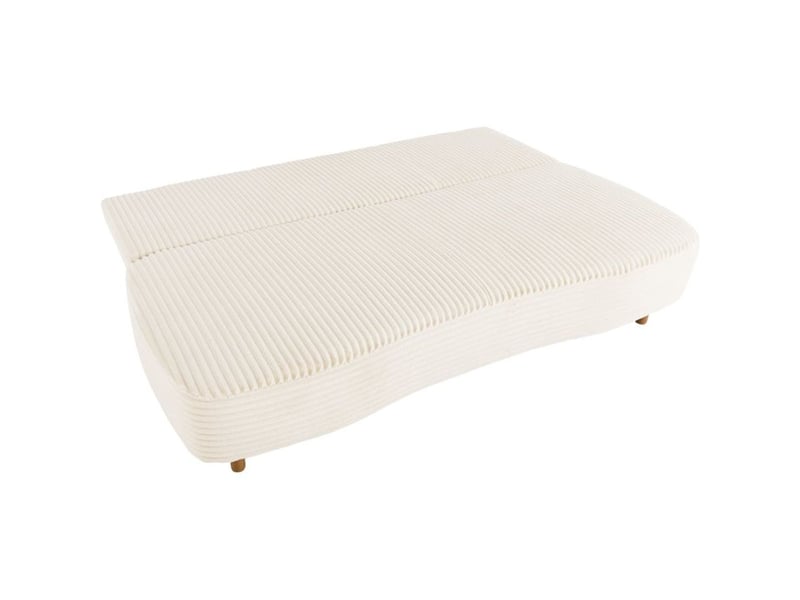  Canape convertible pyla 3 places perle velours coffre de rangement 203x95x89 cm B004112 - Conforama E