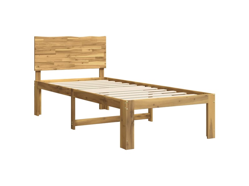  Lit simple- lit adulte -  cadre de lit simple avec tête de lit rostock blanc 80 x 200 cm  - Conforama B