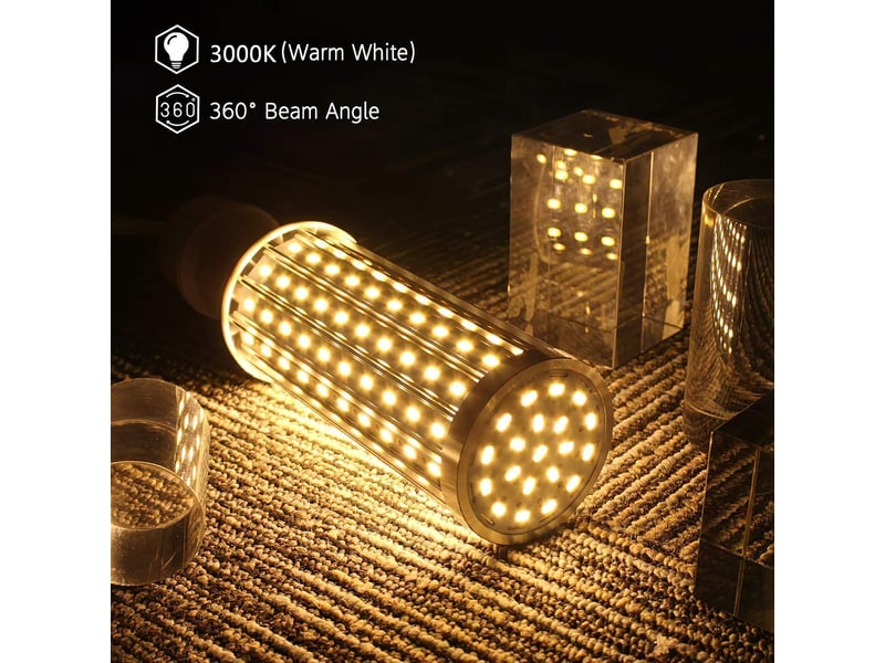  Ampoule e27 60w 3000k 5850lm maïs 160 led  - Conforama D
