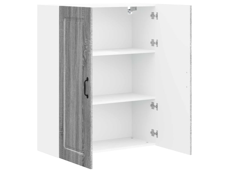 Meuble mural de cuisine | armoire de cuisine gris sonoma 80x31x100cm shl6881 - Conforama E