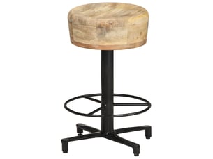 Lot de 2 tabouret de bar, chaise de bar 52 cm bois de manguier massif shl43976