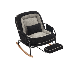 Fauteuil relax manuel <strong>DUBOISDESIGN</strong> Tissu / Microfibre noir