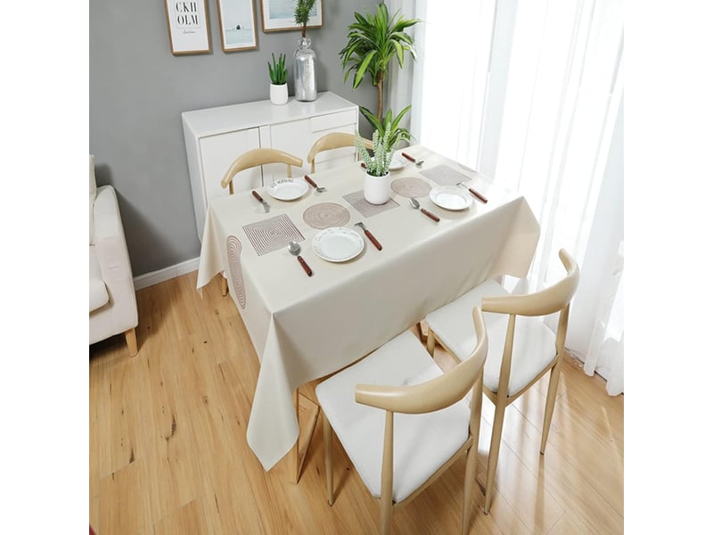  Nappe en plastique motifs géométriques nordiques – pour table à manger, 140x180 cm  - Conforama B