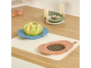 Lot de 3 lames coupe-fruits colors multicolore