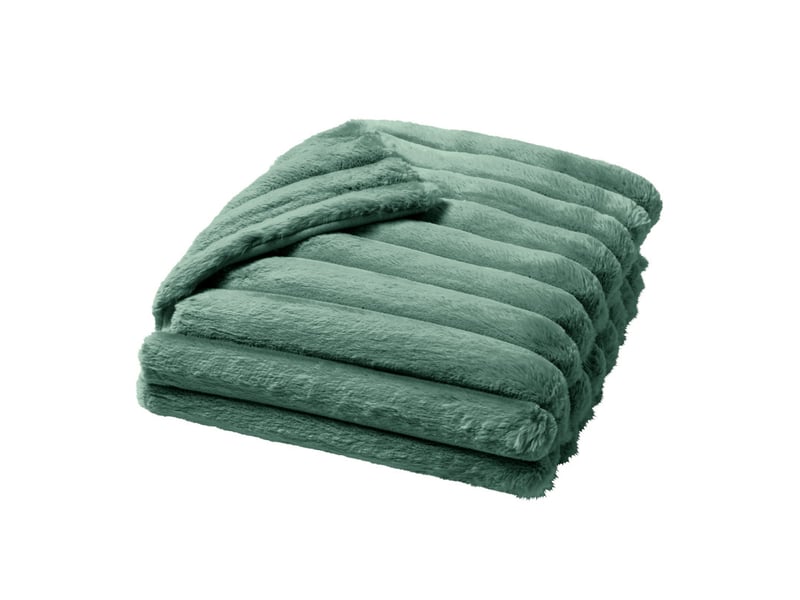  Plaid imitation fourrure polaire boudoir cèdre - 220x240cm - cèdre  - Conforama C