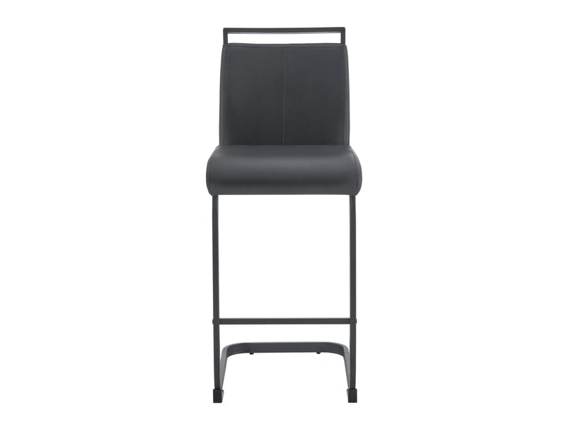  Lot de 2 tabourets de bar,39x46,5x96,5 cm,style nordique,similicuir,noir  - Conforama D