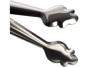 Pince à glace inox 19 cm,pince en acier inoxydable pour sucre, glace, pâtisserie, salade, barbecue