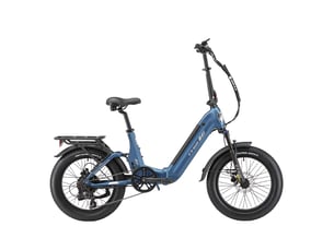 Vélo électrique pliable ttgo f7, 250w 48v 15ah, pneus fat 20, bleu