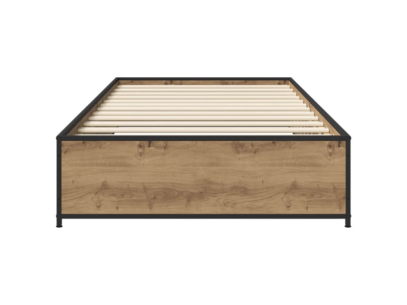  Lit simple- lit adulte -  cadre de lit chêne artisanal 80 x 200 cm bois d'ingénierie  - Conforama C