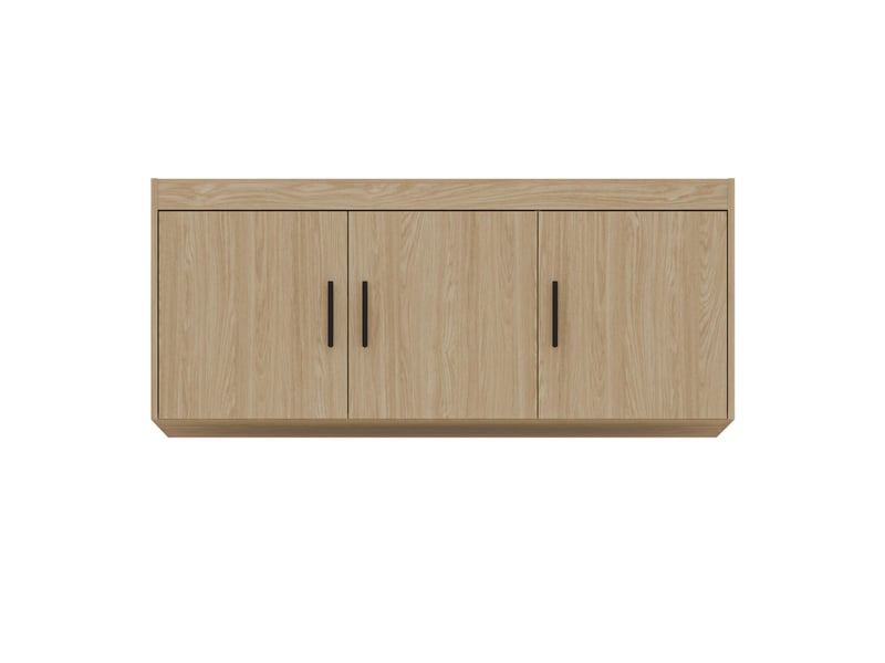 Surmeuble armoire storicos 3 portes chêne huilé 133x55x53 cm Storicos - Conforama D