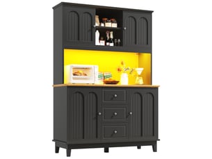 Buffet 4 porte(s) 3 tiroir(s) MEUBLIV - 120 cm coloris bicolore