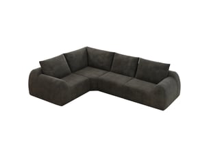 Canapé droit fixe <strong></strong> <strong></strong> 4 places Tissu gris
