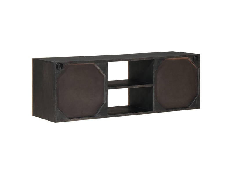  Meuble tv - banc tv - meuble de rangement avec étagère avec stockage laiton 105 x 30 x 35 cm  - Conforama E