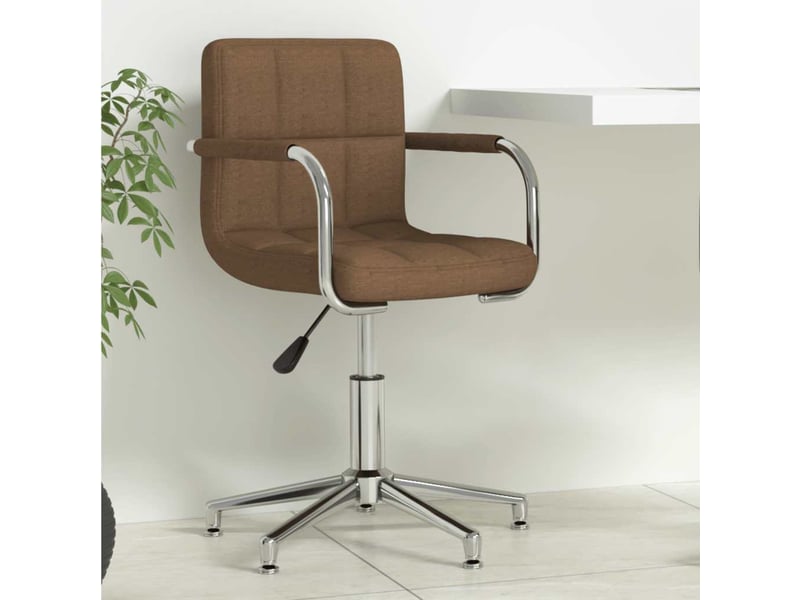  Chaise de bureau, chaise pivotante marron tissu cf27393  - Conforama B