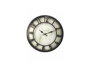 Horloge murale vintage chiffres 3d – style shabby chic, noir, 40cm