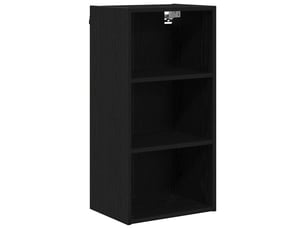 Meuble de rangement cuisine, armoire suspendue chêne noir 40x29,5x80cm