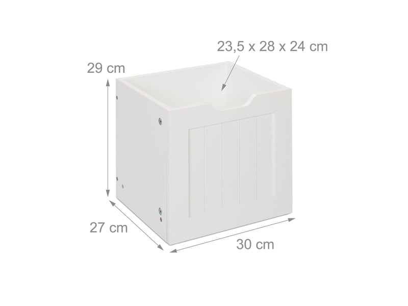  Commode de rangement pratique avec roulettes pour jouets livres peluches enfant 90 x 30 x 90 cm en mdf blanc 13_0016386  - Conforama B
