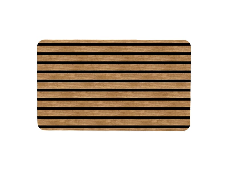  Tapis mousse effet bois lattae 45x75cm naturel  - Conforama A