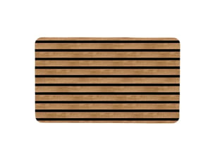 Tapis mousse effet bois lattae 45x75cm naturel
