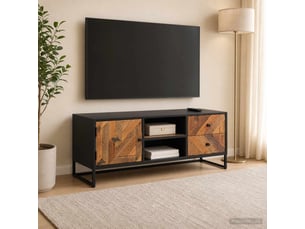 Meuble tv coloris marron 105 cm <strong></strong>  <strong></strong>