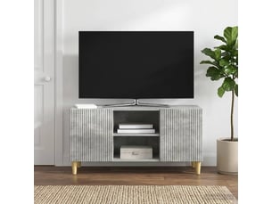 Meuble tv coloris gris 102 cm <strong></strong>  <strong></strong>