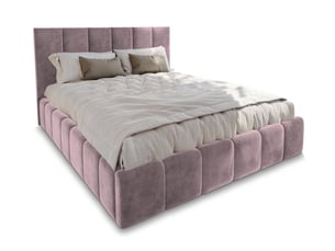 Lit coffre 140x200 cm <strong>MASSENO</strong>  <strong></strong> coloris violet