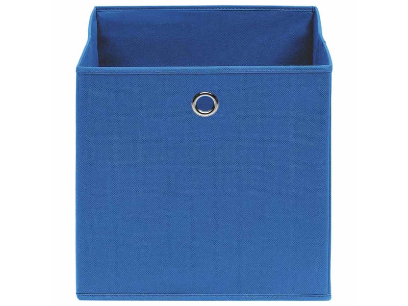  Boîtes de rangement 4 pcs tissu intissé 28x28x28 cm bleu  - Conforama C