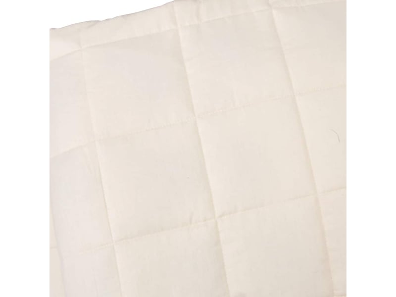  Couverture lestée adulte crème clair 220x260 cm 15 kg tissu shl75897  - Conforama D