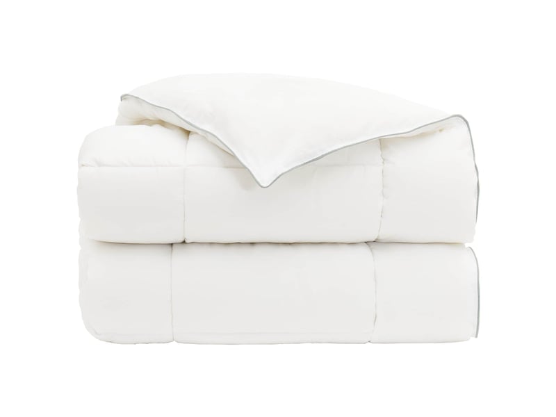  Couette - duvet 200x240 cm hiver 450 gsm laine australienne blanc  - Conforama D