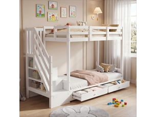 Lit banquette 90x200 cm <strong></strong>  <strong></strong> coloris blanc