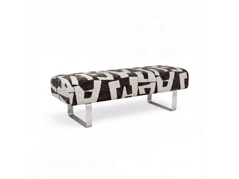  Banc en tissu texturé à motifs noir noxx B1TTMN - Conforama A