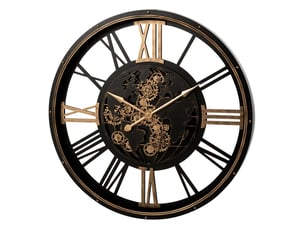 Horloge murale en métal cyril 110cm noir