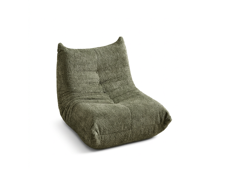  Canapé chenille fauteuil de sol lounge sans accoudoirs mousse  - Conforama A