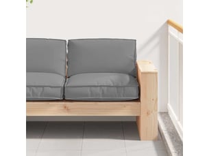 Coussin d'assise, coussin pour chaisecanapé tissu oxford gris 80 x 80 x 12 cm cf56668