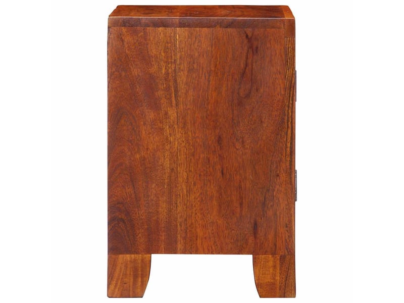  Lot de 2 table de chevet - cabinet de chevet - table de nuit 40x30x45 cm bois d'acacia massif  - Conforama B
