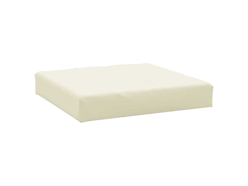  Coussin de palette, coussin de chaise, coussin de canapé crème 60x60x9,5 cm tissu oxford cf55336  - Conforama A