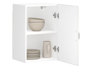 Meuble de rangement, armoire murale de cuisine lucca blanc bois d'ingénierie shl2353