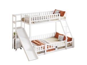 Lit superposé 140x200 cm OKWISH coloris blanc