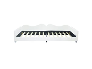 Lit simple 90x200 cm MAISONORA   coloris blanc