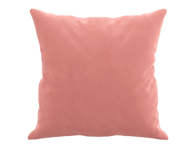  Lot de 2 coussins décoratifs rose 40x40 cm velours cf60885  - Conforama D