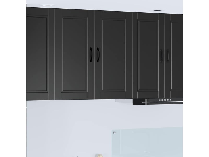  Meuble mural de cuisine, armoire de cuisine noir 80x31x80cm bois d'ingénierie shl2229  - Conforama B