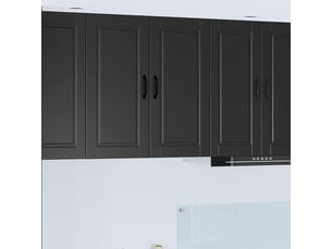 Meuble mural de cuisine, armoire de cuisine noir 80x31x80cm bois d'ingénierie shl2229