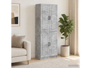 Buffet - ensemble de meubles 2 pc gris béton bois d'ingénierie