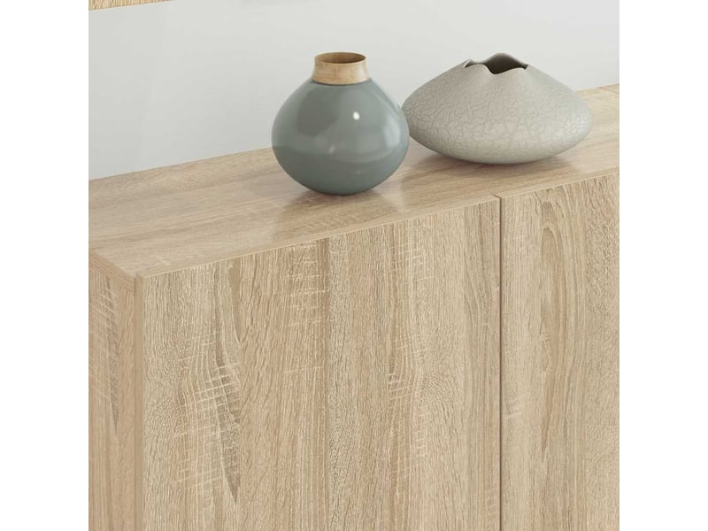  Unités murales tv 5 pcs chêne sonoma bois d'ingénierie  - Conforama C
