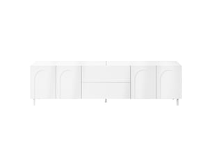 Meuble tv coloris blanc 180 cm <strong></strong>  <strong></strong>
