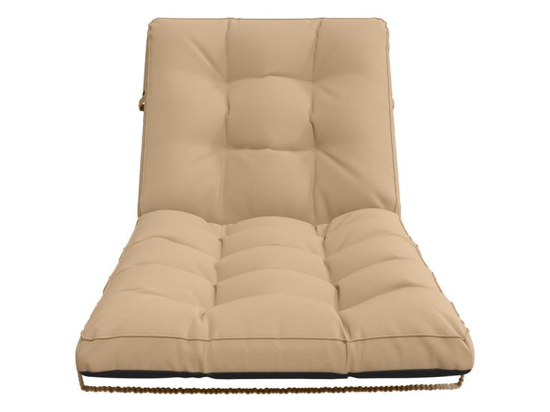  Coussin de transat, coussin pour bain de soleil vianen 100 % polyester sable 200 x 90 x 8 cm cf56346  - Conforama D