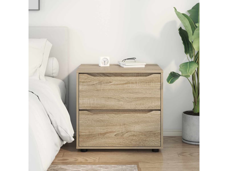  Armoire de rangement, commode de rangement 60 x 48 x 57 cm bois d'ingénierie shl7147  - Conforama D
