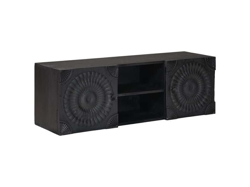 Meuble tv - banc tv - meuble de rangement noir 105 x 30 x 35 cm - Conforama A